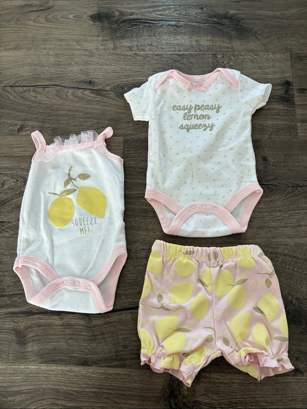 Chick Pea Lemon Outfit 0-3M